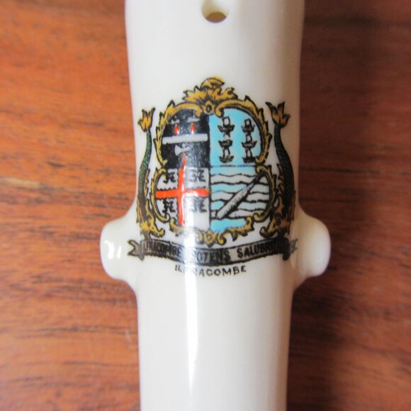 W.H. Goss crested heraldry china vintage Ilfracombe cannon (GC047 Grace) - Picture 2 of 9